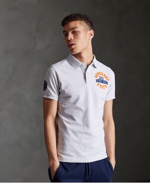 Superdry Classic Superstate Férfi Póló Fehér | HPEWM9487